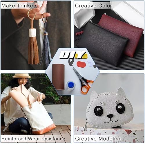 Miniatura 7 de Numola Parche de reparación autoadhesivo, parche de sofá antiarañazos para sofá, asiento de automóvil, tapicería de muebles de bricolaje, bolsos,