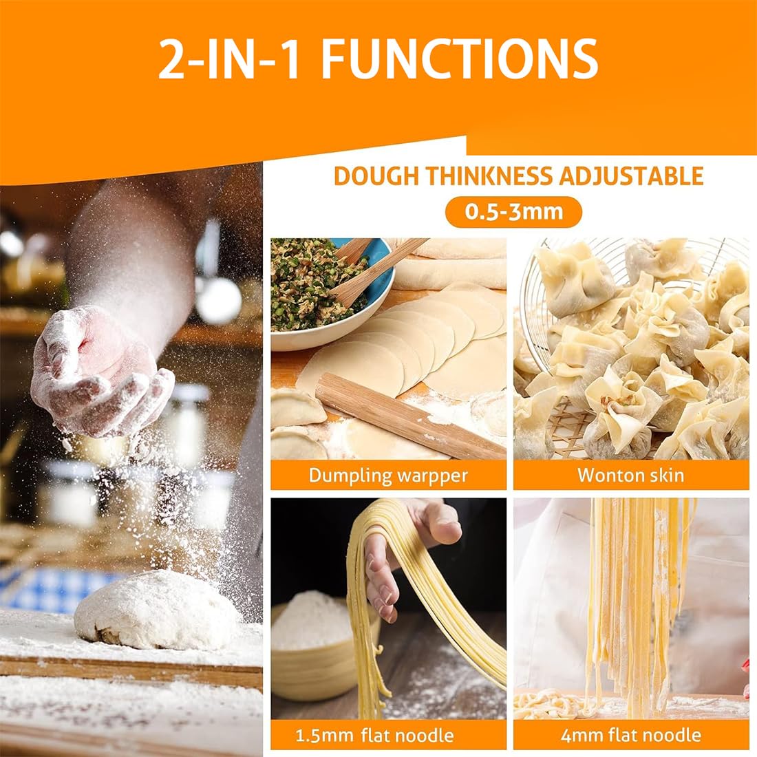 Amazon.co.jp: 電動パスタマシン、135W電気商用および家庭用麺