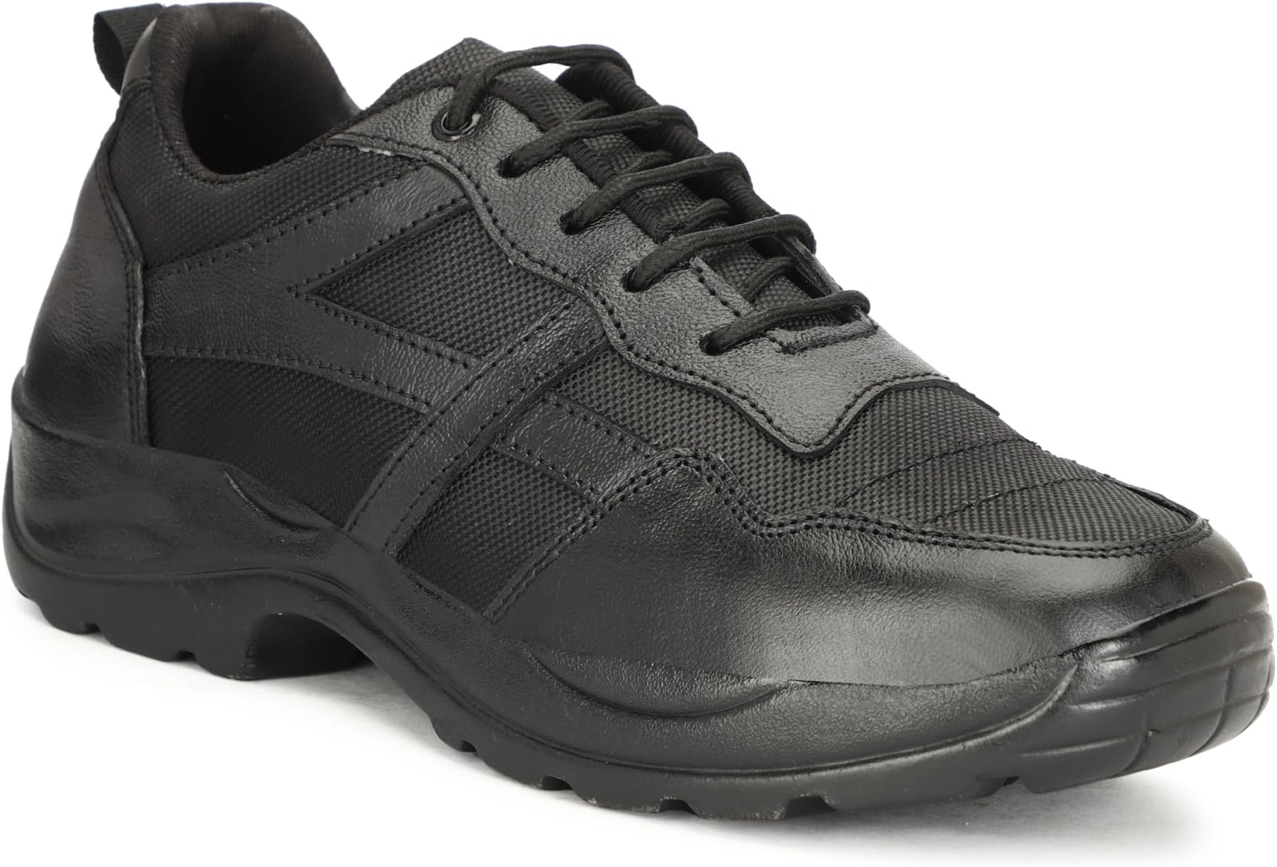 Men's Steel Toe Safety Shoes, Real Leather, Industrial Work Footwear, Black (Black, UK Footwear Size System, Adult, Men, Numeric, Medium, 9)