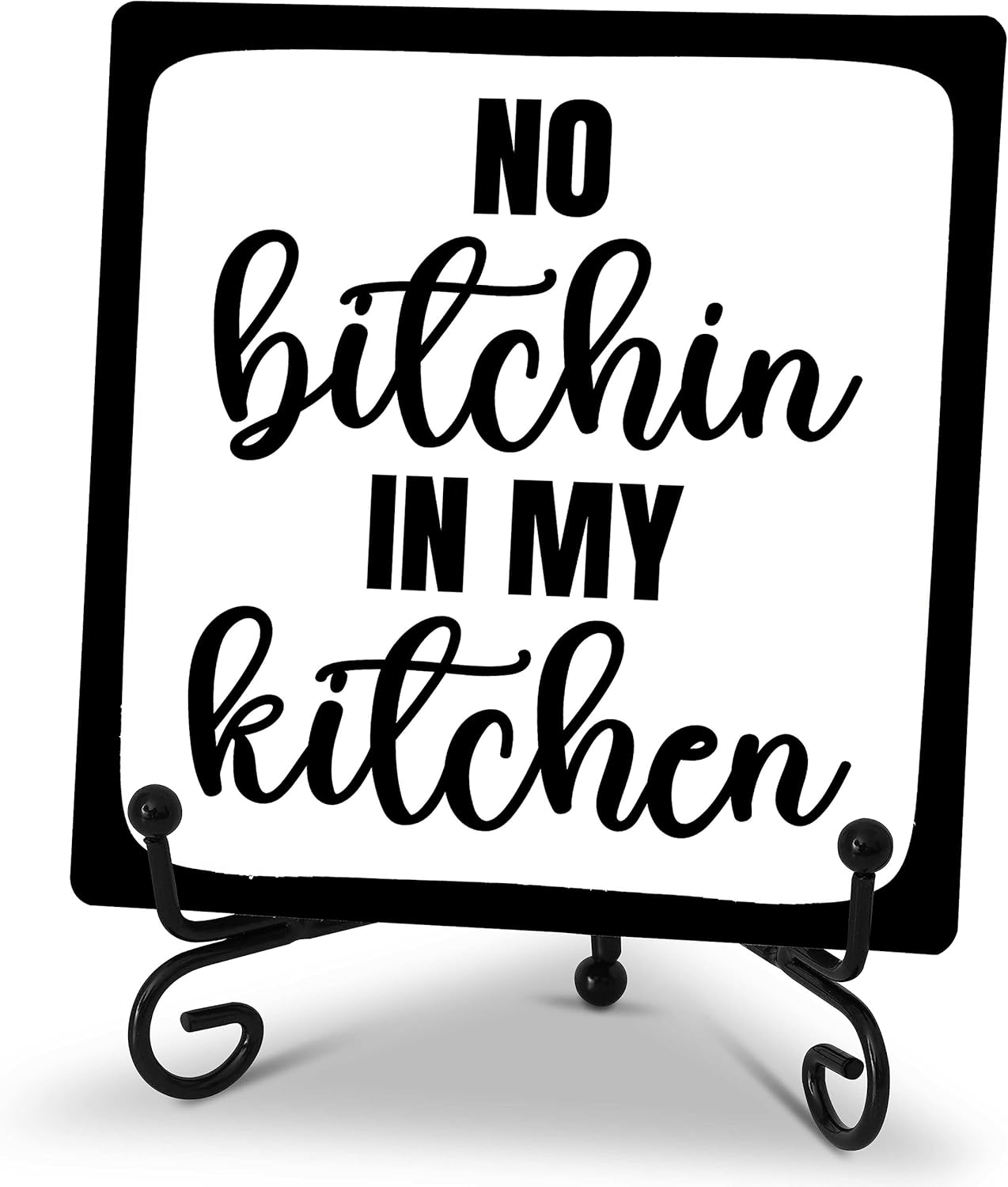 No Bitchin’ in My Kitchen Rustic Farmhouse Decor...