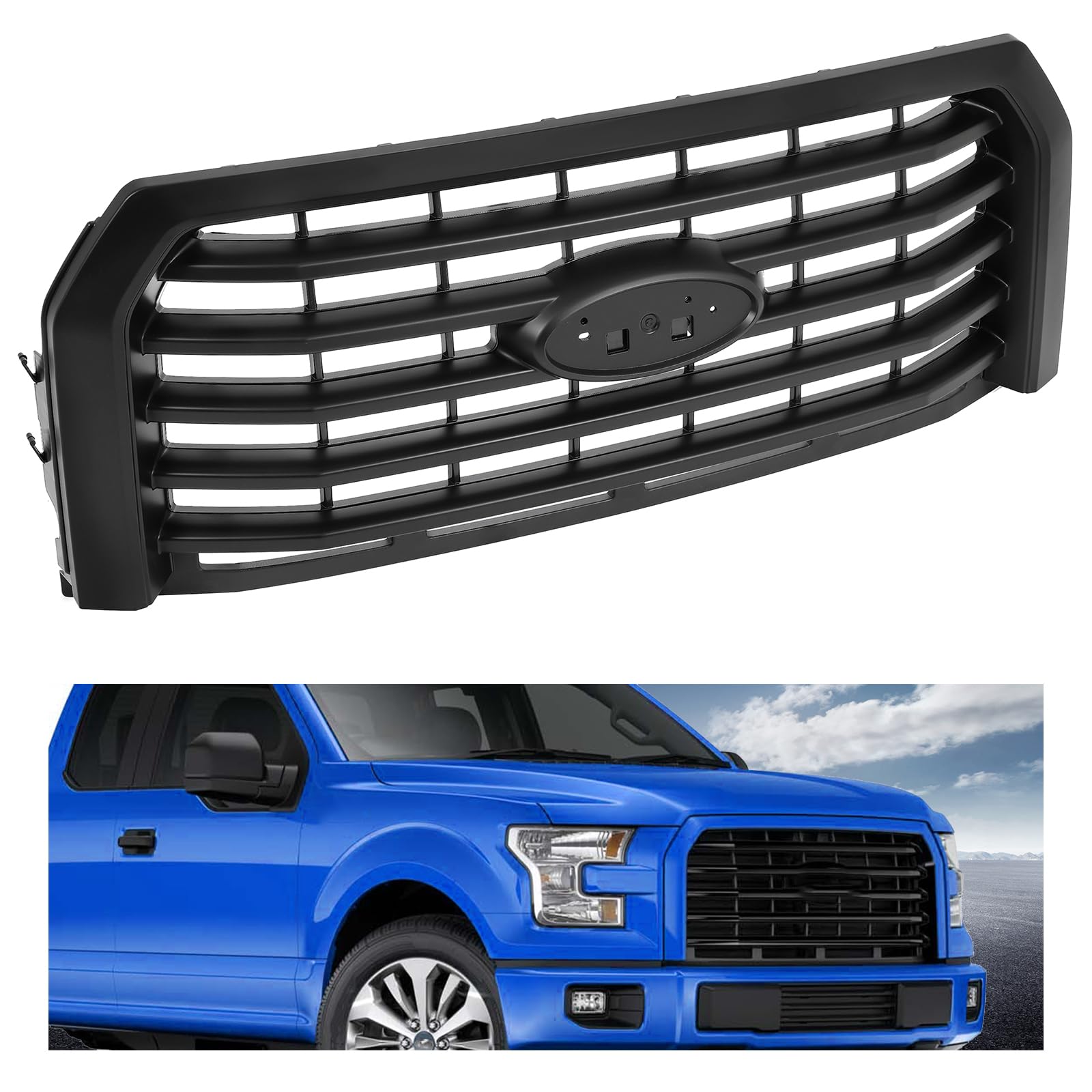 KUAFU Black ABS Grille