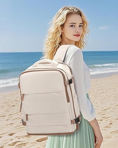 Miniatura 455 de coowoz Mochila de viaje grande para mujeres y hombres,Mochila de transporte,Mochila de senderismo impermeable para deportes al aire libre, Azul, 45