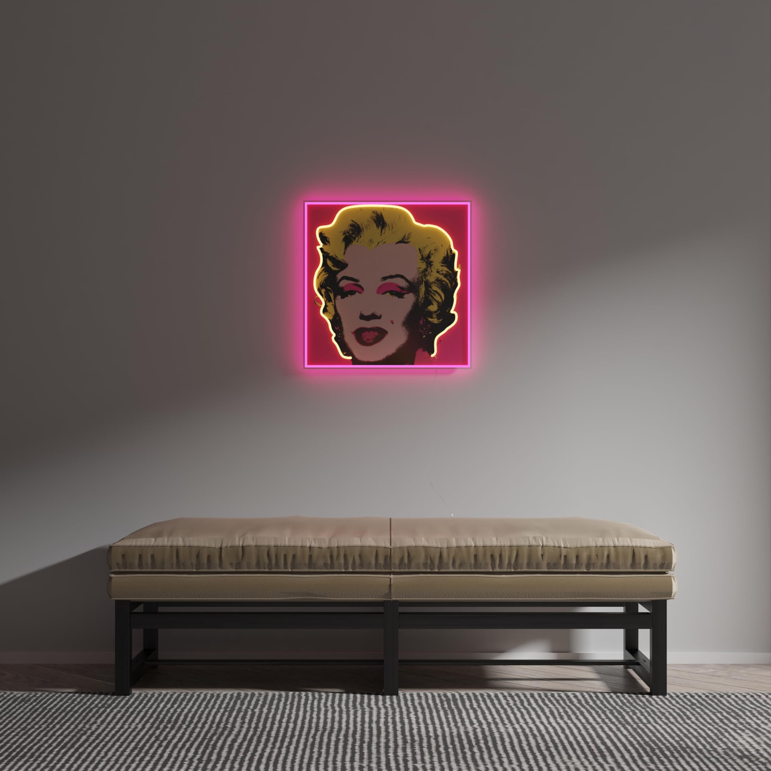 YELLOWPOP Neon Signs, Andy Warhol Marilyn Monroe (Small), Neon