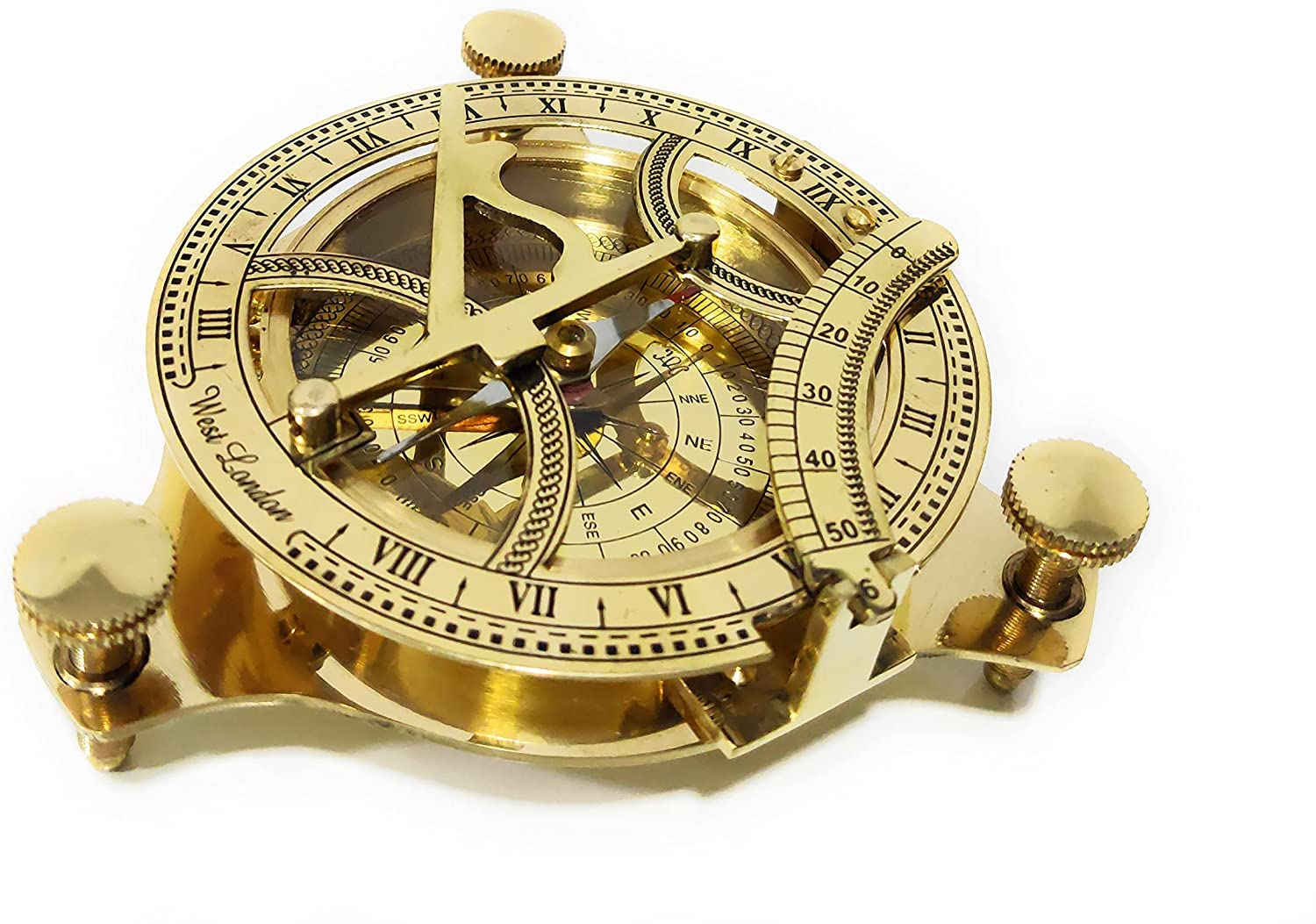 Skinmed 5" Sundial Compass Solid Brass Sun Dial-L8