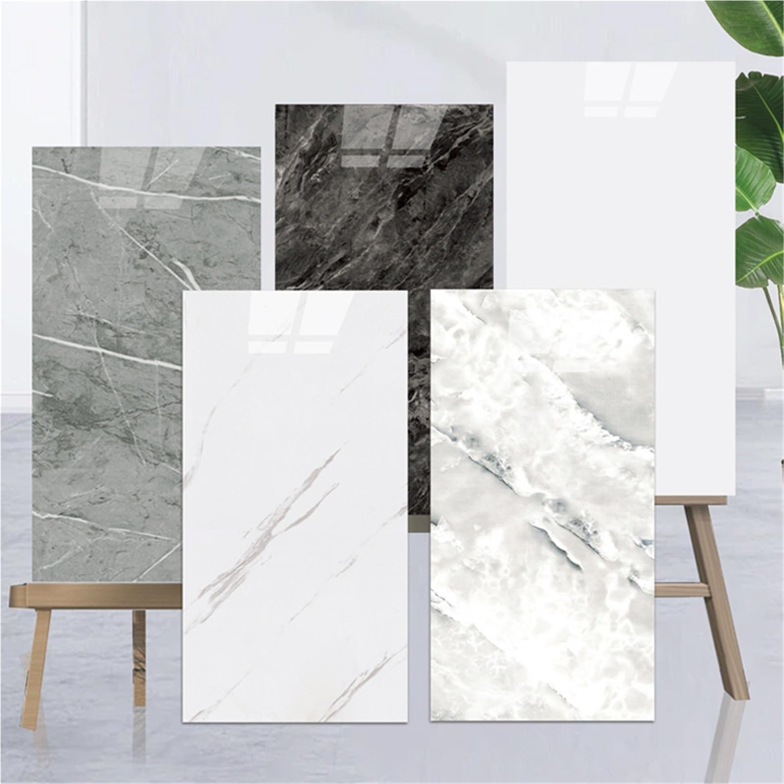 Papier peint imperméable à décoller pour rénover facilement un mur humide de salle de bain
