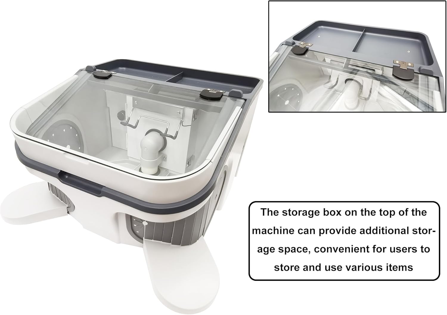 INTSUPERMAI Lab Dust Collector Workstation Vacuum Cleaner Polishing and Grinding Dust Shield Dust Cover with LED Light