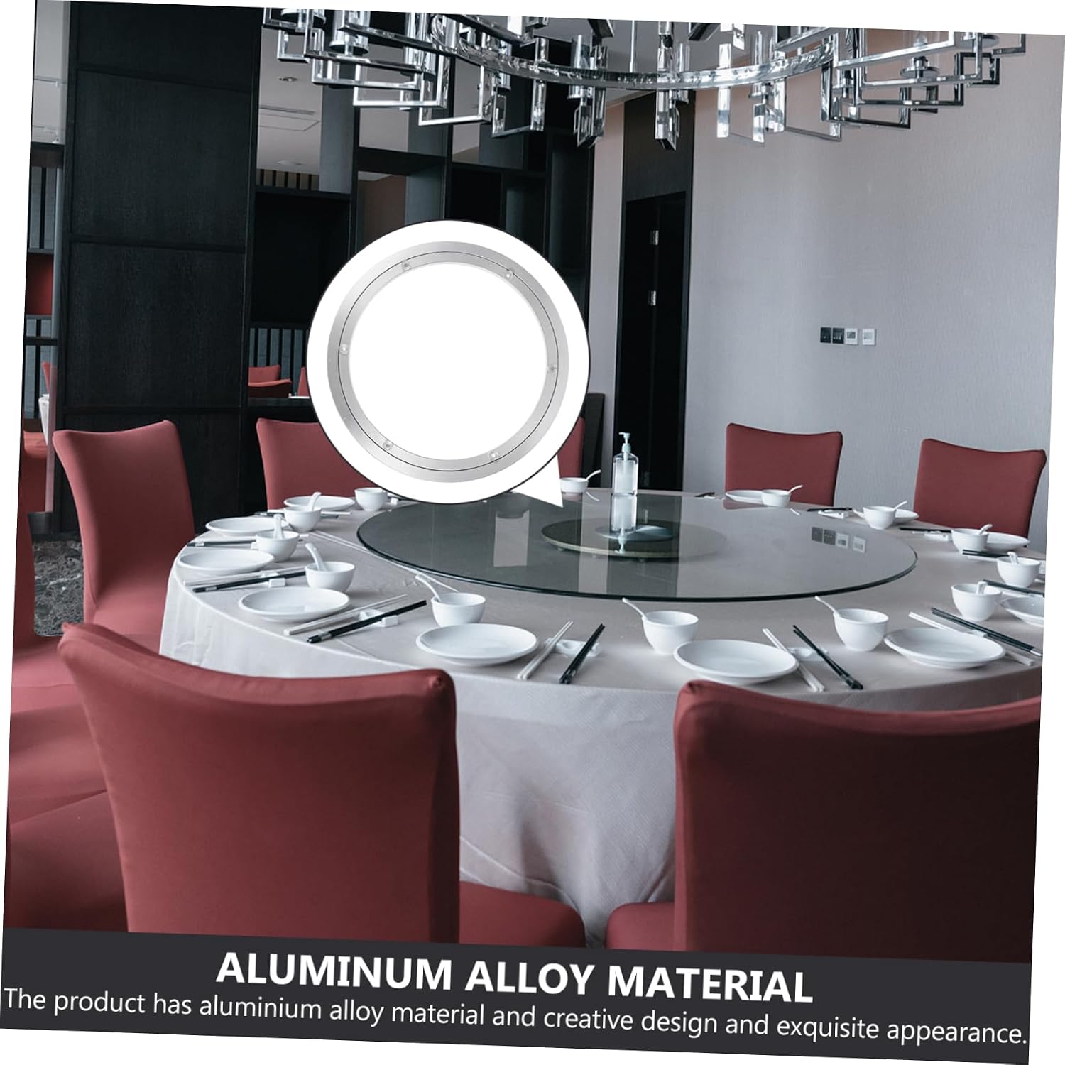Heavy Duty Rotating Turntable Aluminum Alloy Lazy Susan for Table Top Display