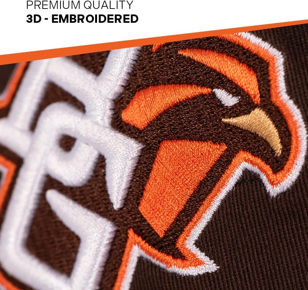 Desert Cactus Bowling Green State University Baseball Hat Falcons BGSU Brimmed Embroidered Cap Adjustable Cloth Strap Adult (Style A)