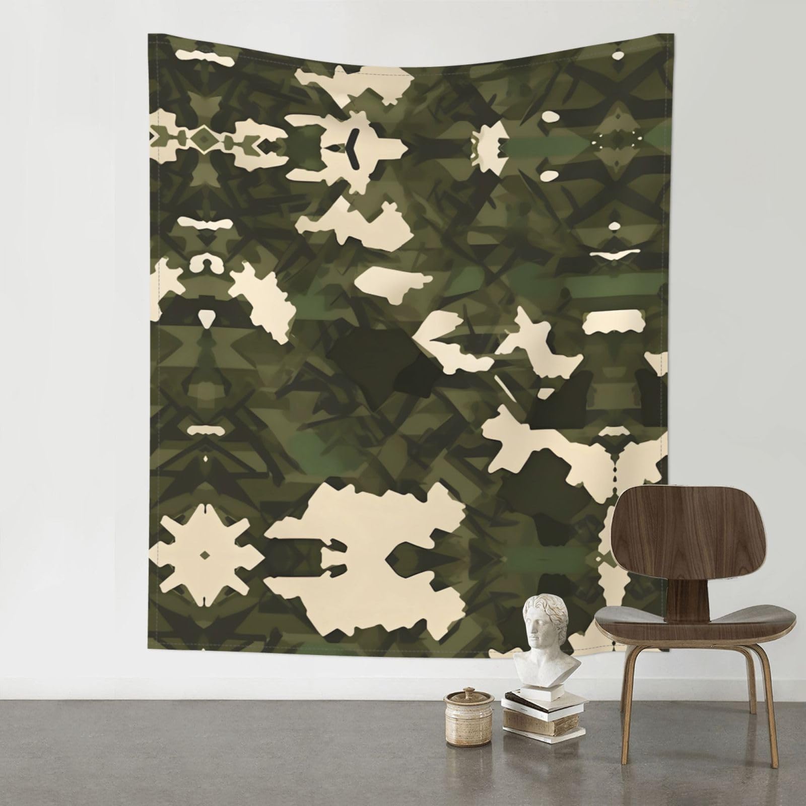 WHJSSF Army camouflage Prints Wall Tapestry 60x51in - Boho Decor Throw for Bedroom, Dorm, Picnic & Outdoor Adventures