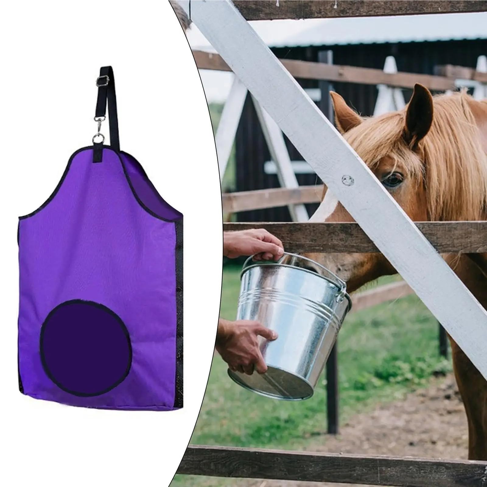 Heufuttertasche for Pferde mit Riemen, 2/4/10 Stück Heulage-Futterzubehör for Kälber auf dem Bauernhof