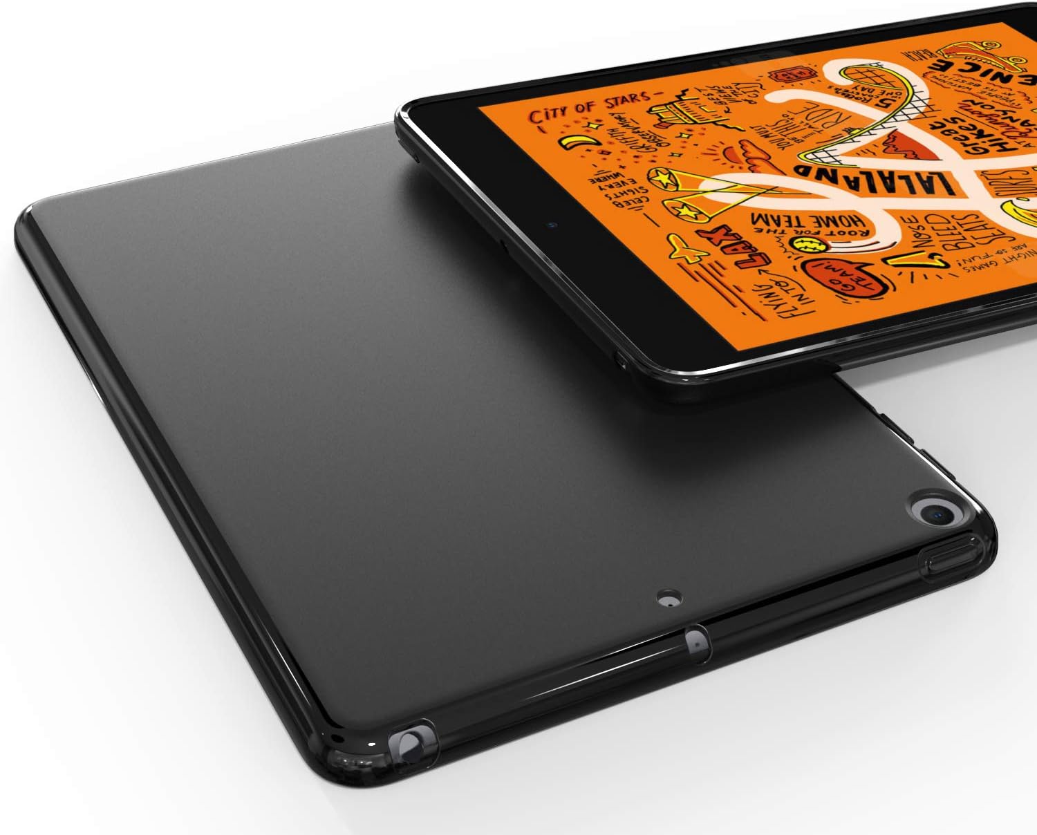 Case for iPad mini 5 2019, Slim Design Matte TPU Rubber Soft Skin Silicone Protective Case Cover for Apple iPad mini 2019 (5th Generation) Table,Black