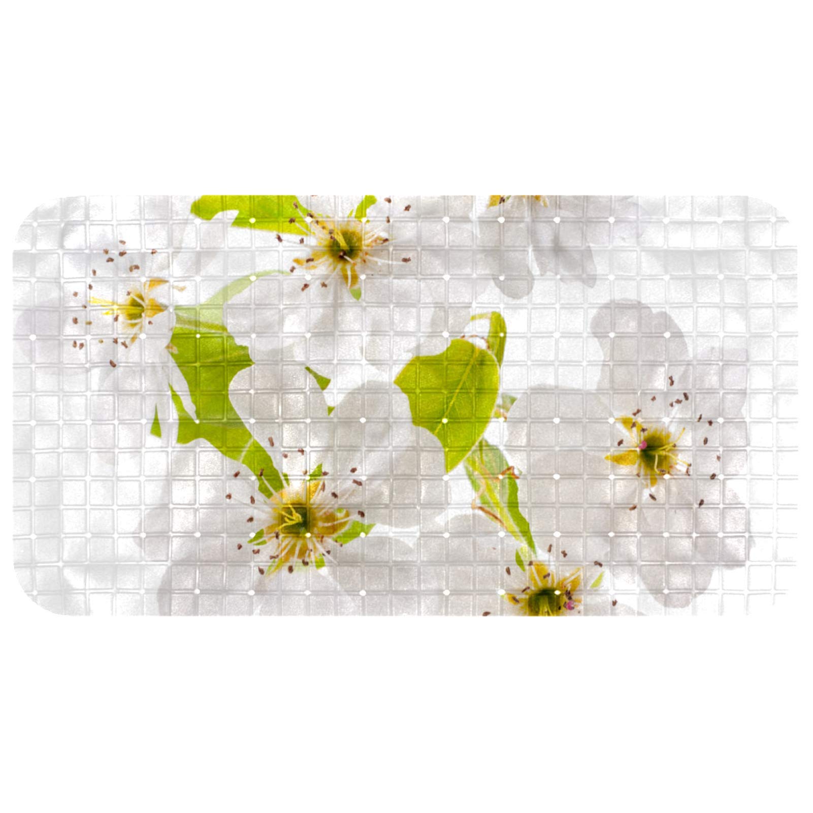Tapis de douche antidérapant 68,3x37,3 cm sans latex haute adhérence