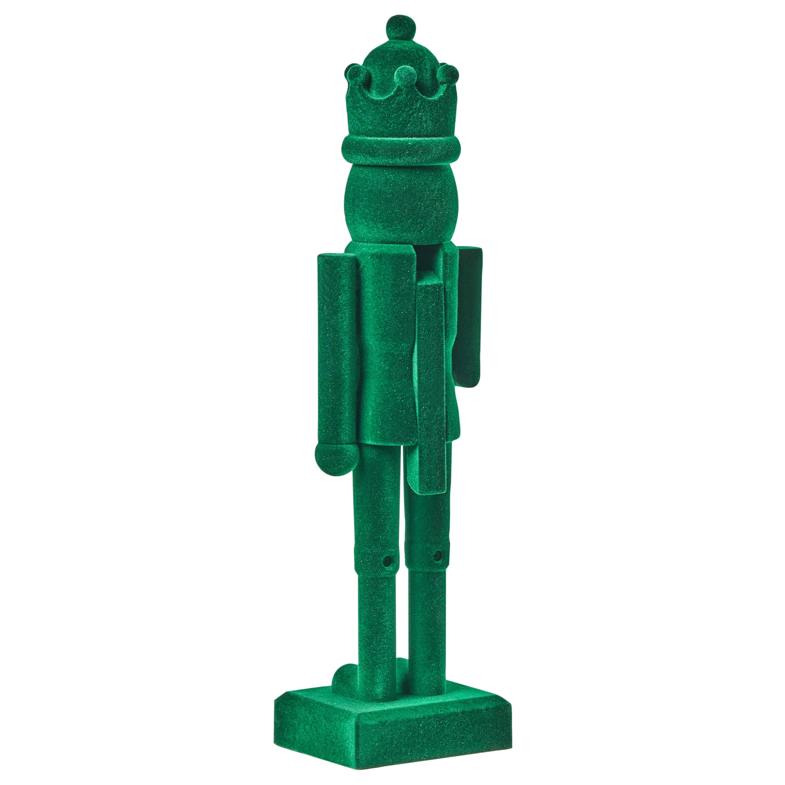 Beliani Lot de 2 Figurines Casse-Noisettes en Synthétique Décoration de Noël Vert Flatey