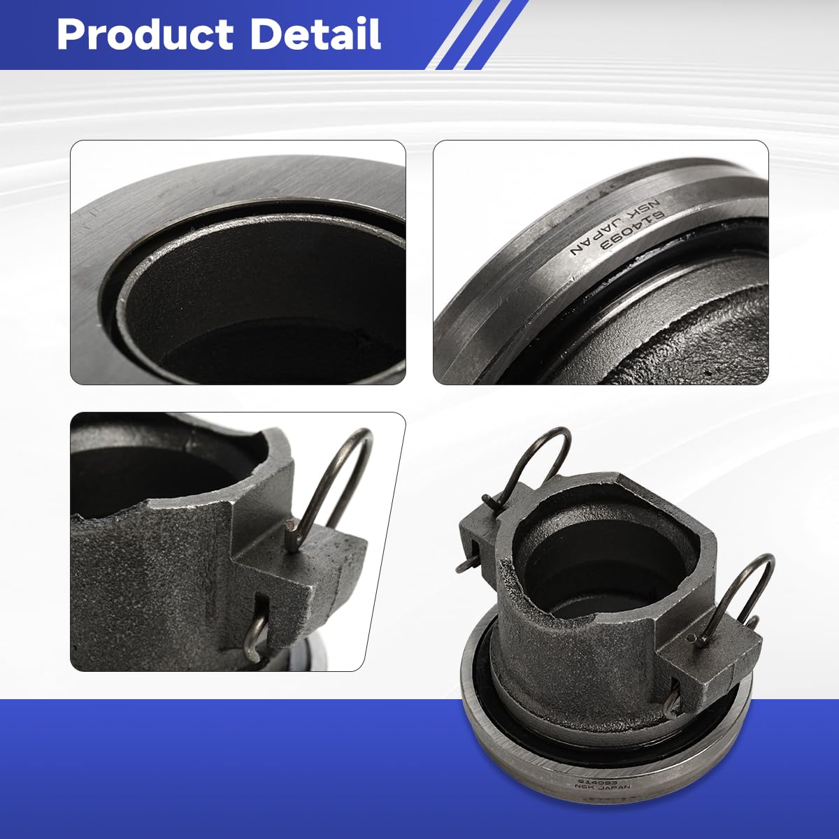 614093 Clutch Release Bearing for Dodge B150 D150/250/350 Ram 1500/2500/3500 W150/250/350 Pickup Dakota, Jeep Cherokee Grand Cherokee Liberty Wrangler Raider, Replace 53008342