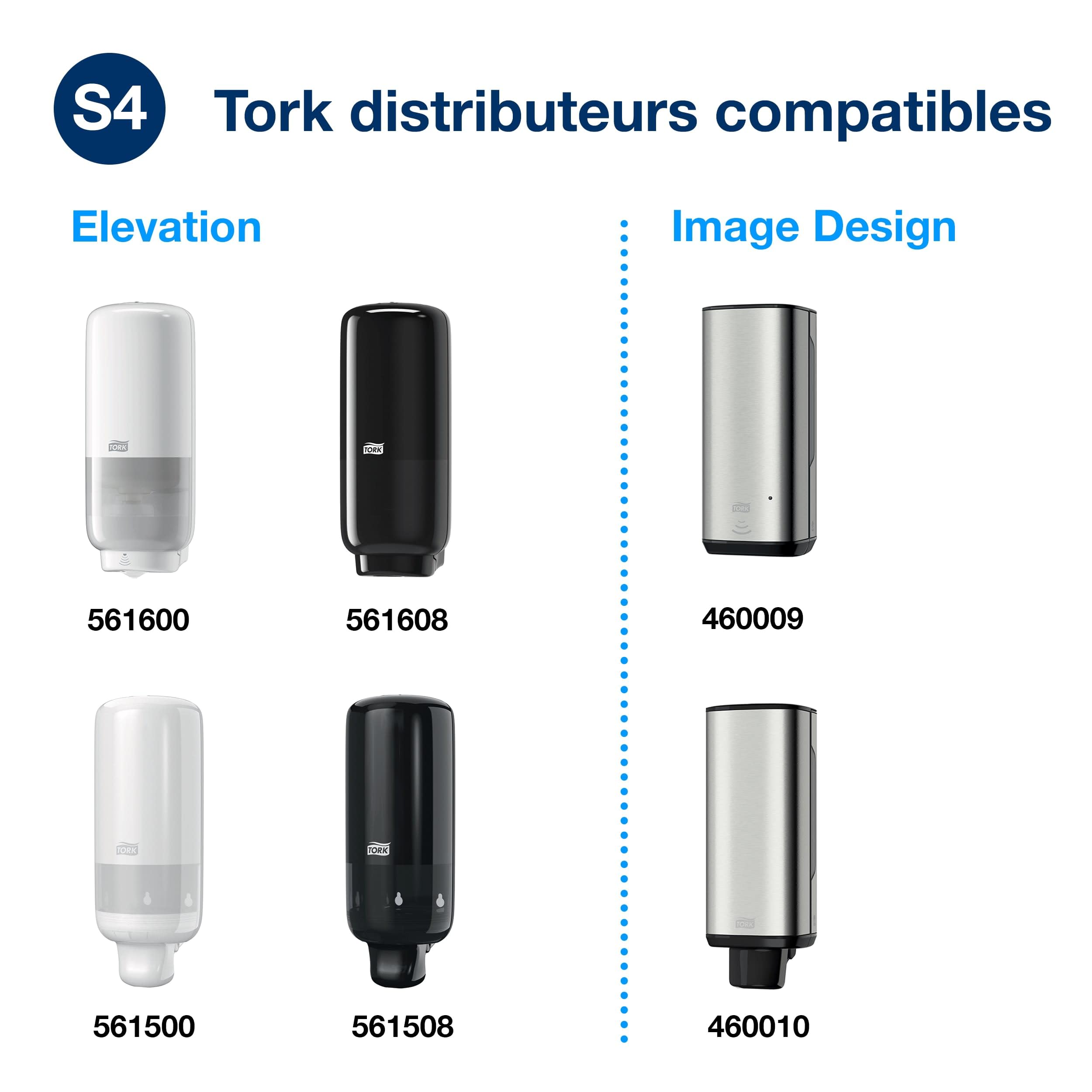 Tork Savon liquide Mains - Peaux sensibles S4, testé dermatologiquement, 6 x 1000 ml, 424701
