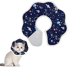 1 pcs Soft Cat Cone Collar Soft Recovery Collars & Cones Pet Recovery Collar Adjustable Anti-Lick Cat Recovery Collar After Surgery Protective Cute Small Pets Wound Healing Recovery Collar