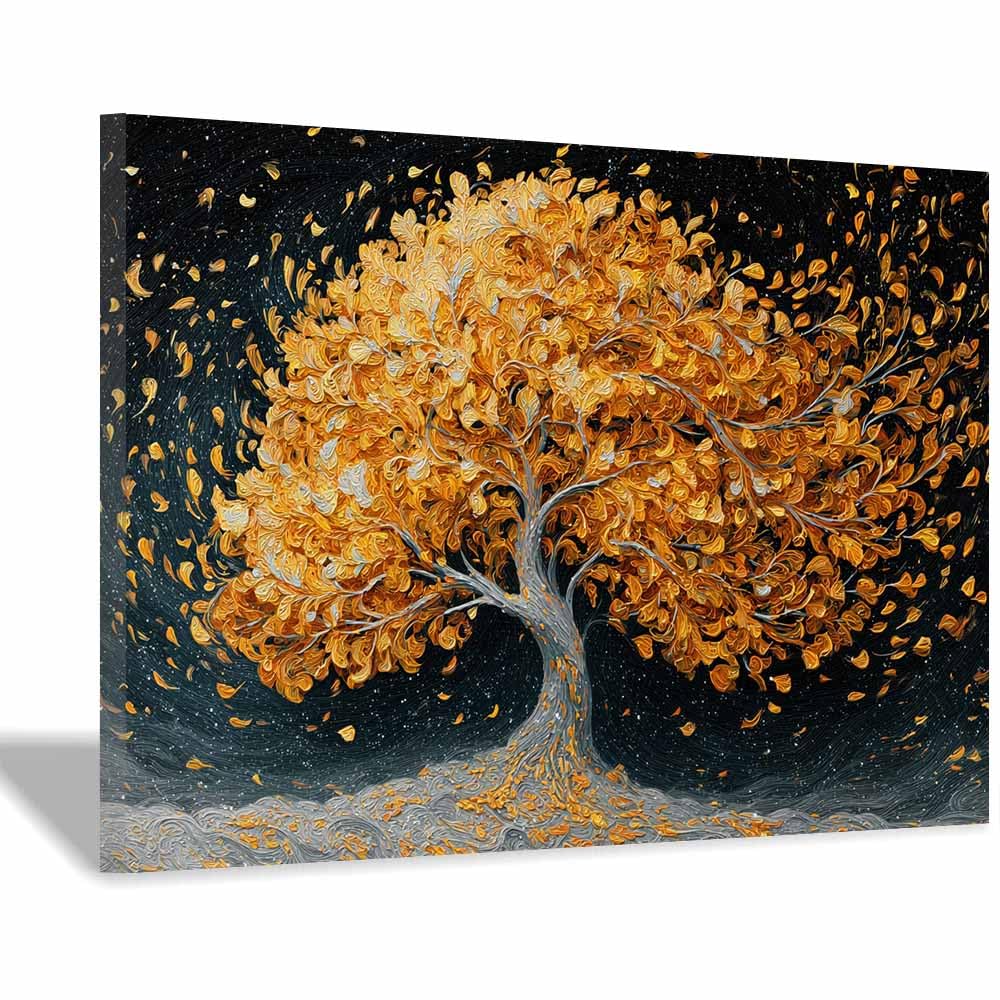 Arbre de vie impression sur toile nature pour bureau et salon - 8