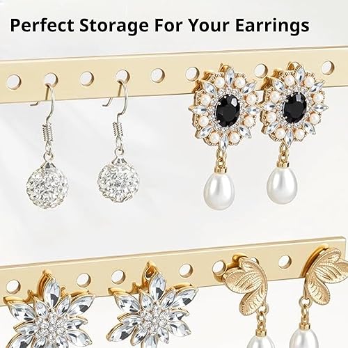 Miniatura 3 de Organizador de joyas de 3 niveles, soporte de exhibición de collares, torre de joyería ajustable en altura para todos los aretes, pulseras, relojes,