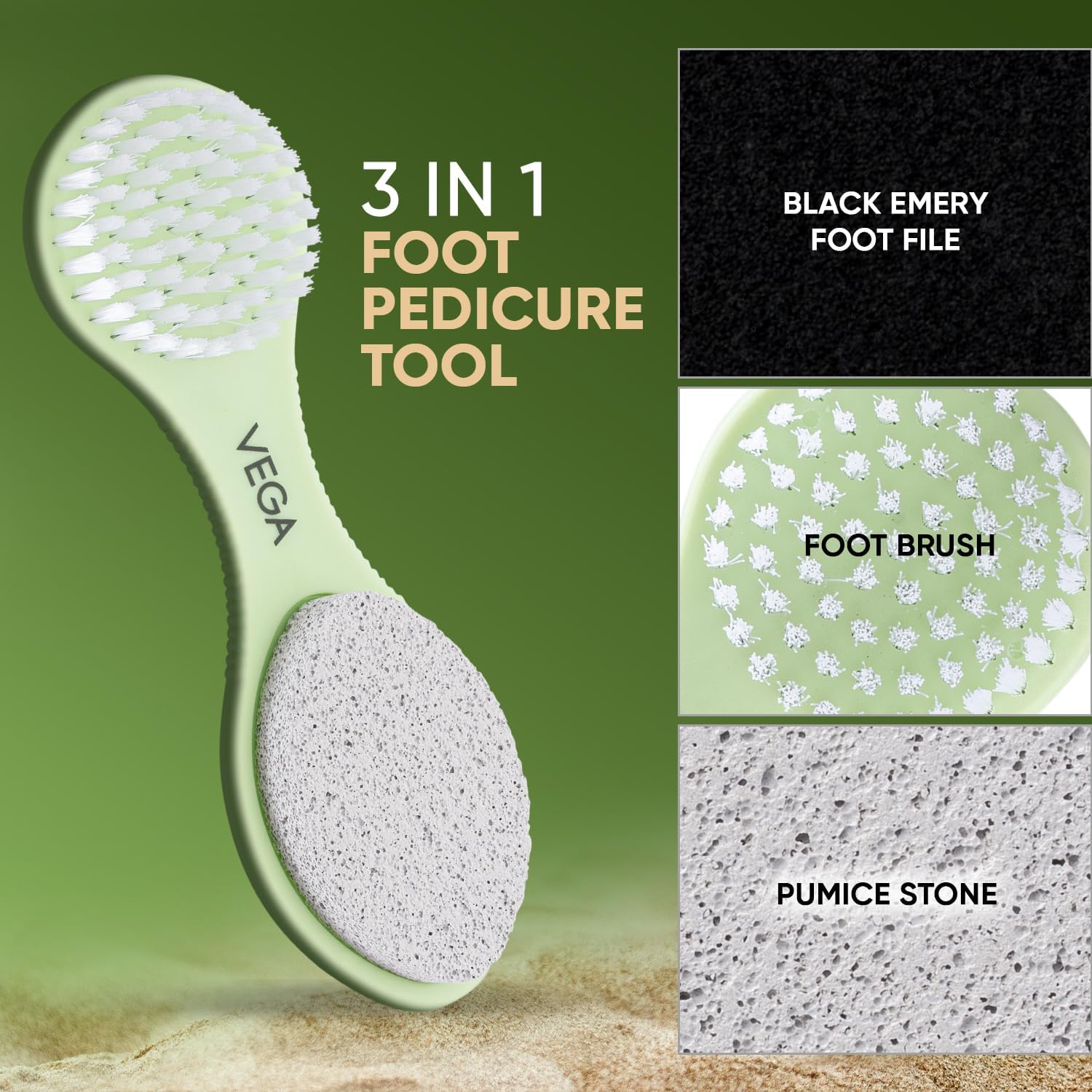 Vega 3-in-1 Pedicure Tool