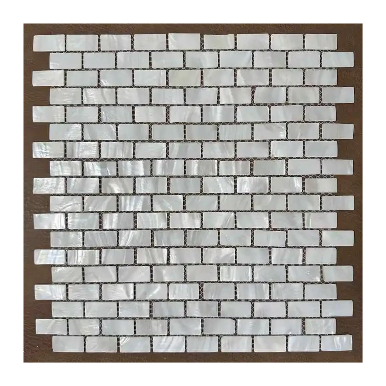 Sppeoukj Ivory White Shell Mosaic Tile White Mother Of Pearl Wall Backsplash Bathroom Tiles Sheet(Ivory White)