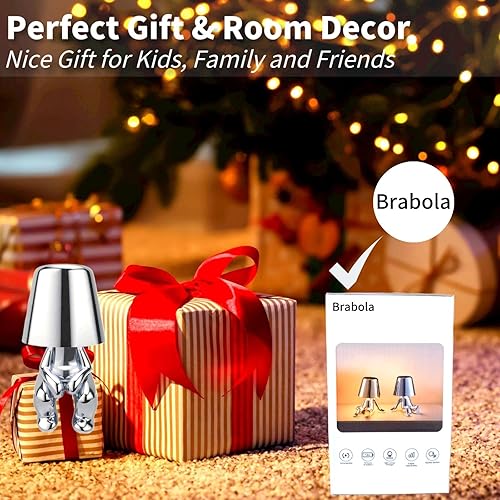 Miniatura 7 de Thinker Lamp Collection, bonita lámpara de mesa inalámbrica para mesita de noche, lámpara de escritorio creativa para sala de estar, dormitorio,