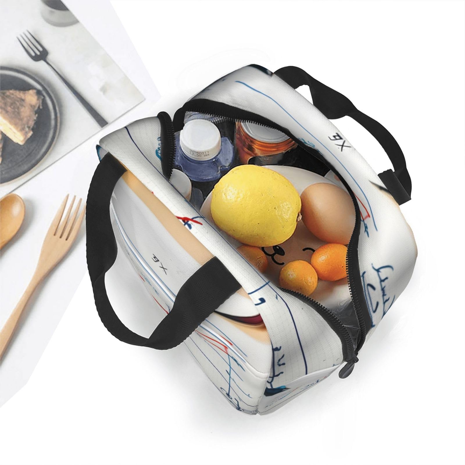 Borsa termica per il pranzo per donne e uomini, formula matematica, impermeabile, borsa termica riutilizzabile, contenitore per il pranzo, a prova di perdite, borsa termica per picnic, viaggi, lavoro