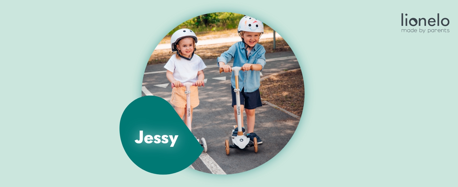 Trottinette Équilibre Lionelo Jessy 3 Roues Avec Roues LED, Guidon Réglable Pour Enfants De 3 Ans à 50 Kg