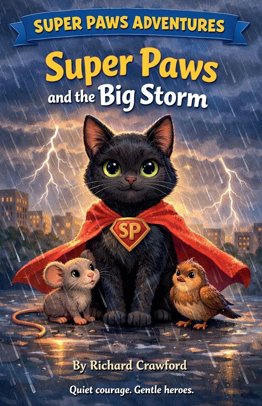 Super Paws and the Big Storm: 2 (Super Paws Inspired by a Very Quiet Gray Hero)
