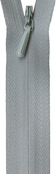 YKK Unique Invisible Zipper, 9", Pearl Grey