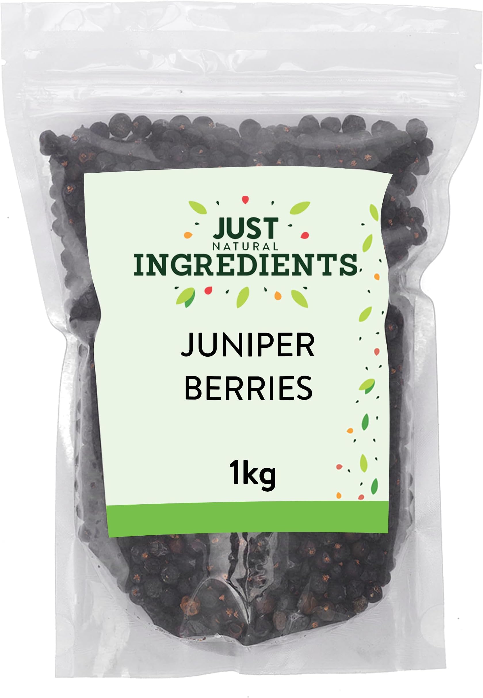 Juniper Berries 1kg, Dried Berries - Sweet Fruity Seasoning for Gin, Mixed Spices, Allspice, Fruits, and Flavourful Recipes