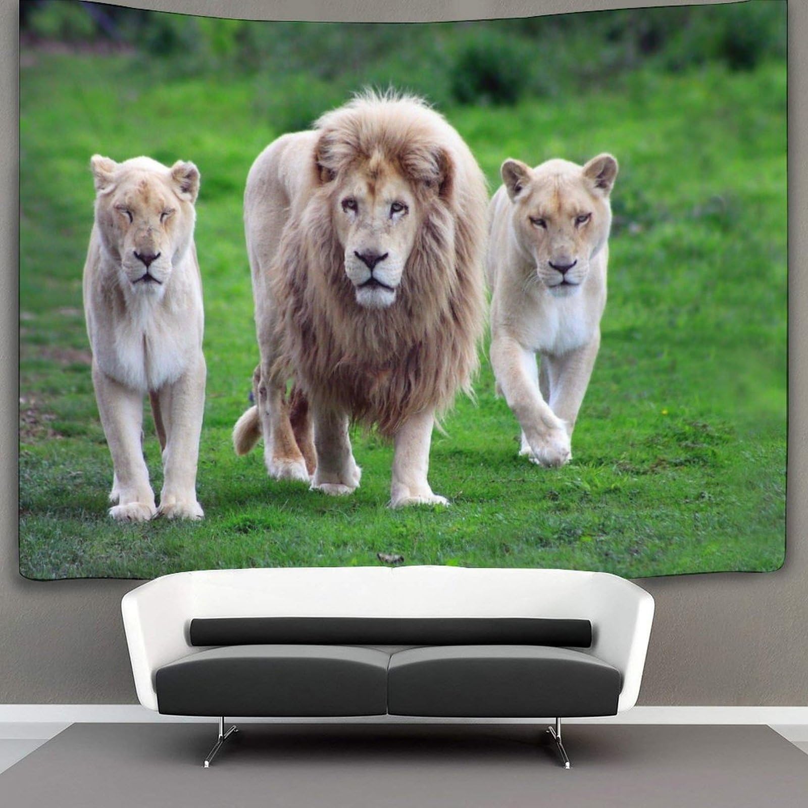 kaiyun Lion Tapestry Animal Wall Hanging for Bedroom Home Decor HD Printing Living Room, Dorm 100cmx150cm