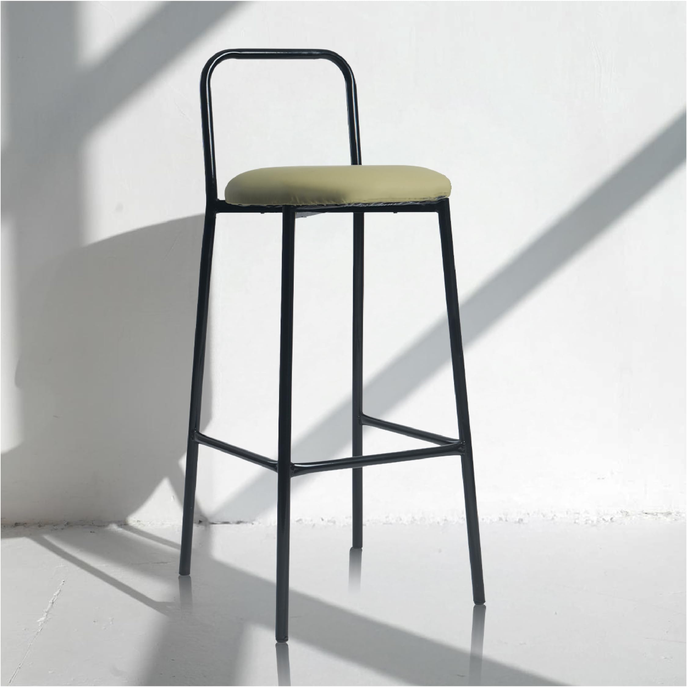 Zen Bar Chair-Low Back Bar Stool (Parrot Green)-image-6