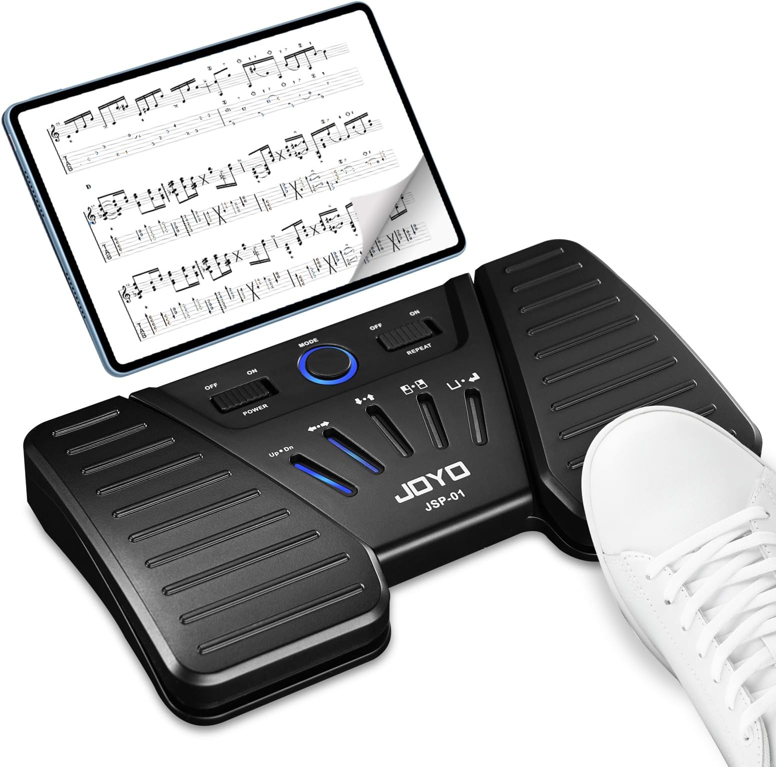 Wireless Page Turner Bluetooth Music Pedal For Ipad Tablets Android Ios Phones Keyboard Foot Switches (Sp-01)