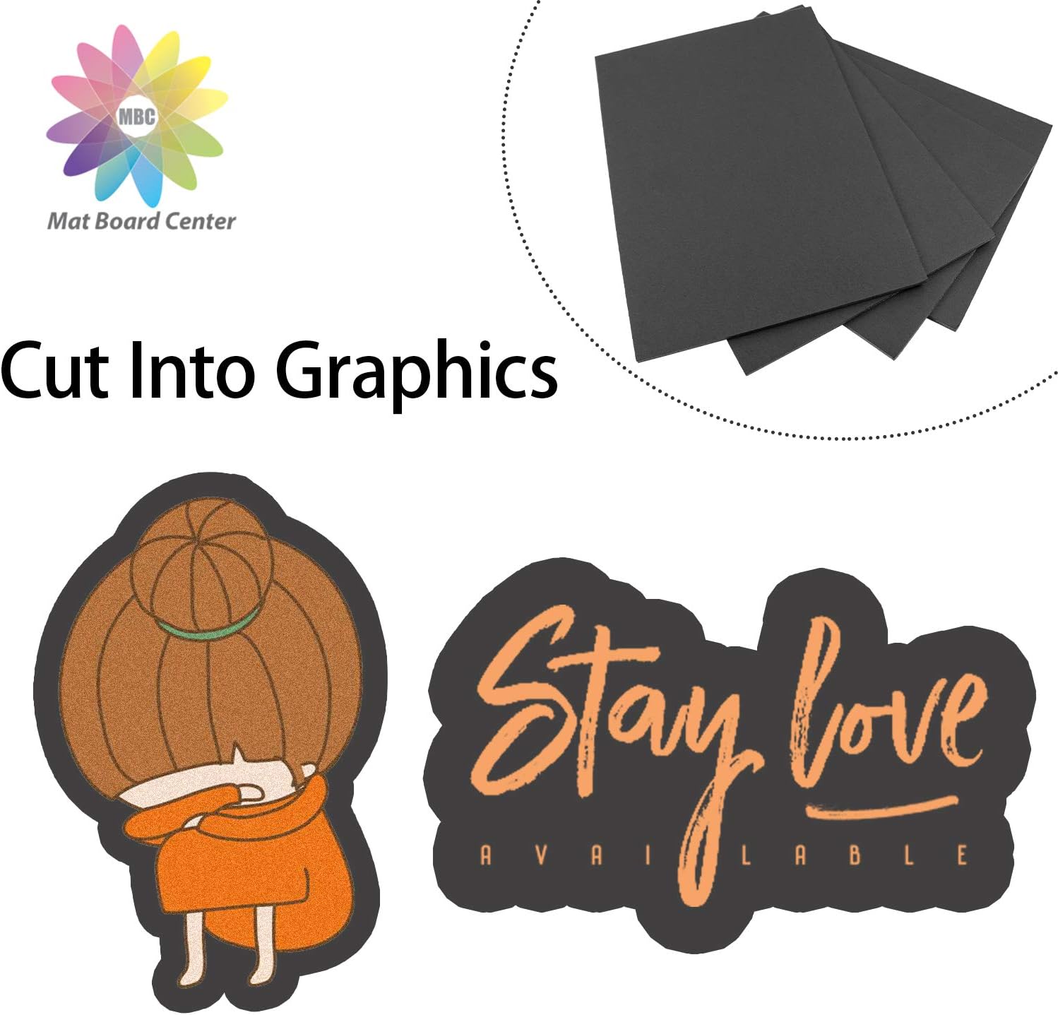 Mat Board Center, 3/16" Thick Foam Core Board 11x14, Black Foam Backing Boards (Pack of 25) : Electronics