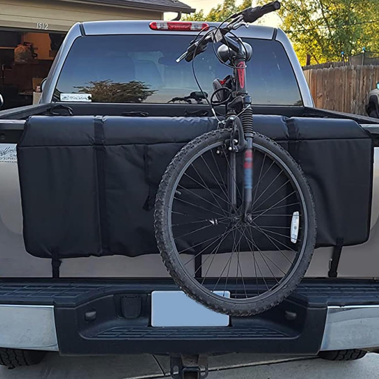 Outdoors Tailgate Pad - Tailgate Pad for Mountain Bikes, Pickup Truck Tailgate Protection Pad | Convenient Tailgate Protection Pad with 3 Extension Webbing Straps for for Load up to 5 Bicycles