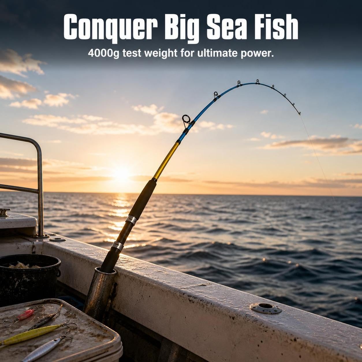 Canna da Pesca Azione MH, 2.4 metri