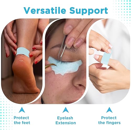 Miniatura 7 de OK TAPE Cinta médica de silicona (2 rollos) para piel sensible, cinta quirúrgica impermeable para asegurar apósitos y gasa, cinta microporosa de