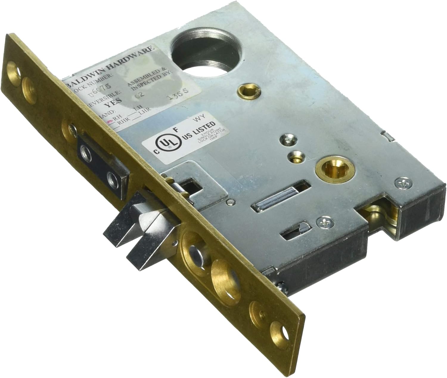 Baldwin 6075.R Right Handed Entrance, Emergency Egress Mortise Lock