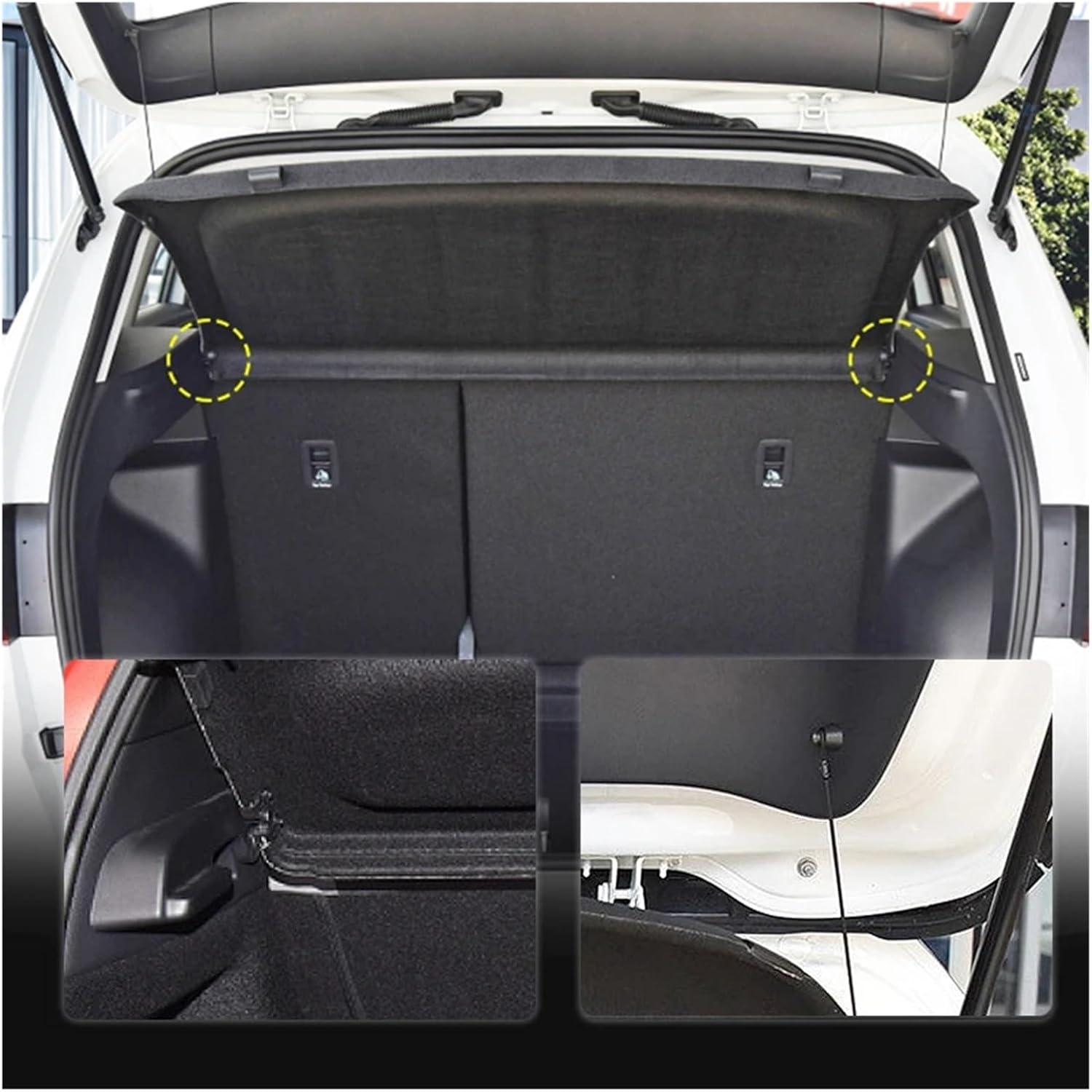 Compatible with VW T-ROC Not-Retractable Trunk Cargo Cover Parcel Rack Anti-Peeping Auto Interior Accessories