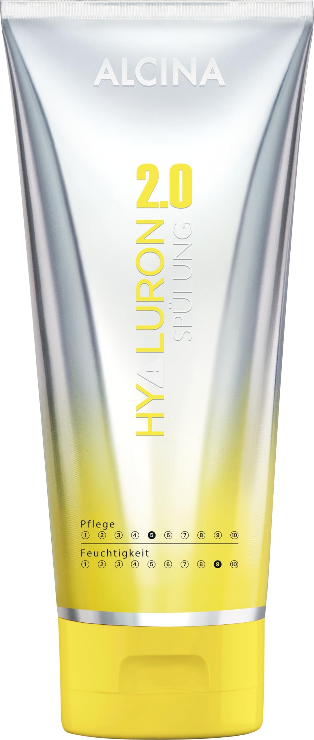 ALCINA Hyaluron 2.0 zestaw do pielęgnacji włosów – szampon (250 ml) i odżywka (200 ml) do suchych włosów – połysk i elastyczność – zapobiega uszkodzeniom spowodowanym wysoką temperaturą do 230°C – z