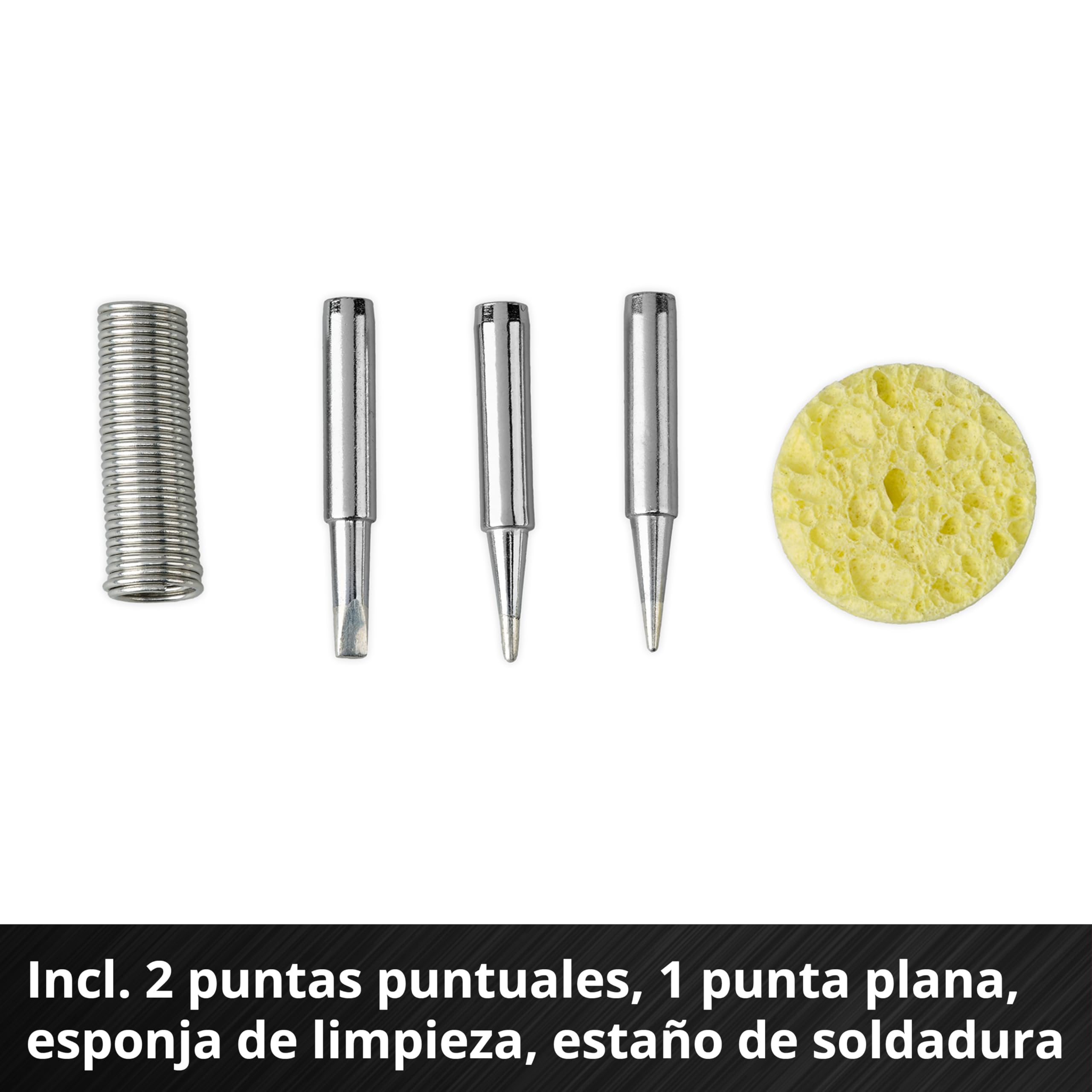 Einhell soldador con batería TE-SI 18/480 Li E - Solo Power X-Change (18 V, 200 °C - 480 °C, para soldadura blanda, pantalla LCD, incl. 2 puntas puntuales, 1 punta plana y estaño de soldadura)