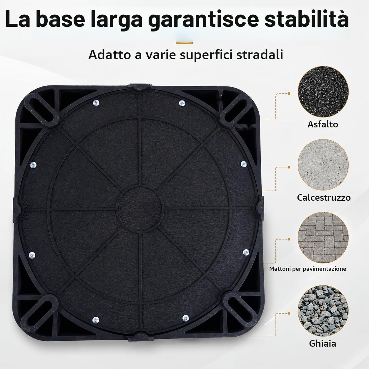 [Confezione da 4] ZincOrange Coni Stradali Retrattili 28''/70 cm, Base Pesante, Coni da Parcheggio con Collare Riflettente per Parcheggi, Vialetti, Allenamento Sportivo e Guida