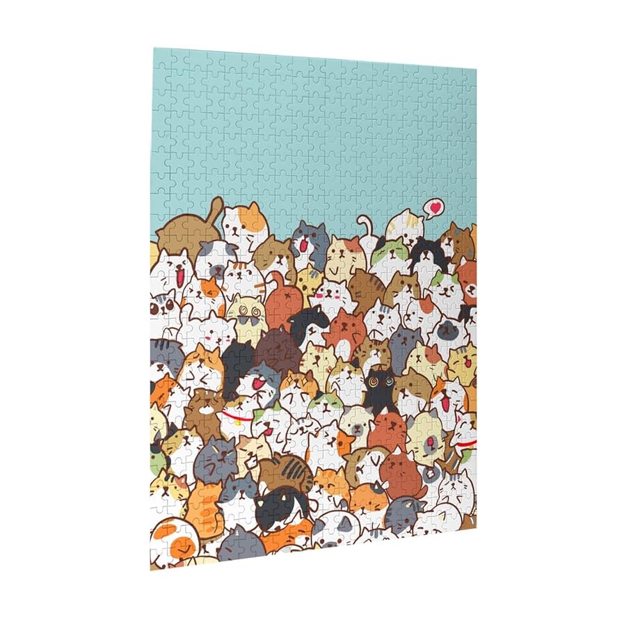 猫のアートジグソーパズル 18x23.5インチ 500ピース 猫のアートジグソーパズル 18x23.5インチ 500ピース ジグソーパズル