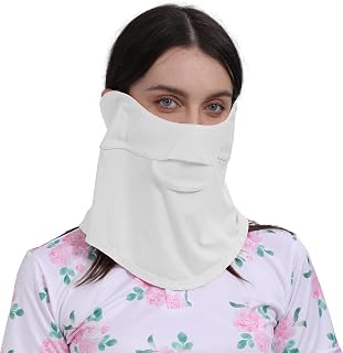 Ice Silk Cooling Open Neck Gaiter Scarf Fashion Face Cover Mask Smart Bandana Free Drink Fabric UPF50+ Sunscreen