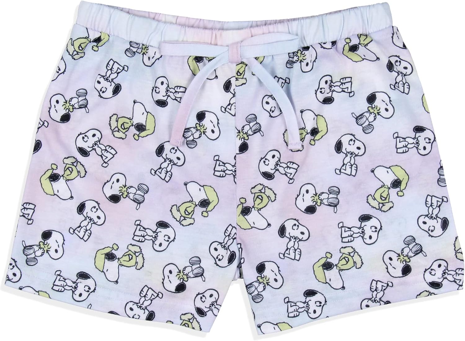 INTIMO Peanuts Girls' I Woke Up This Cute Snoopy Tie-Dye Sleep Pajama Set Shorts - Image 6