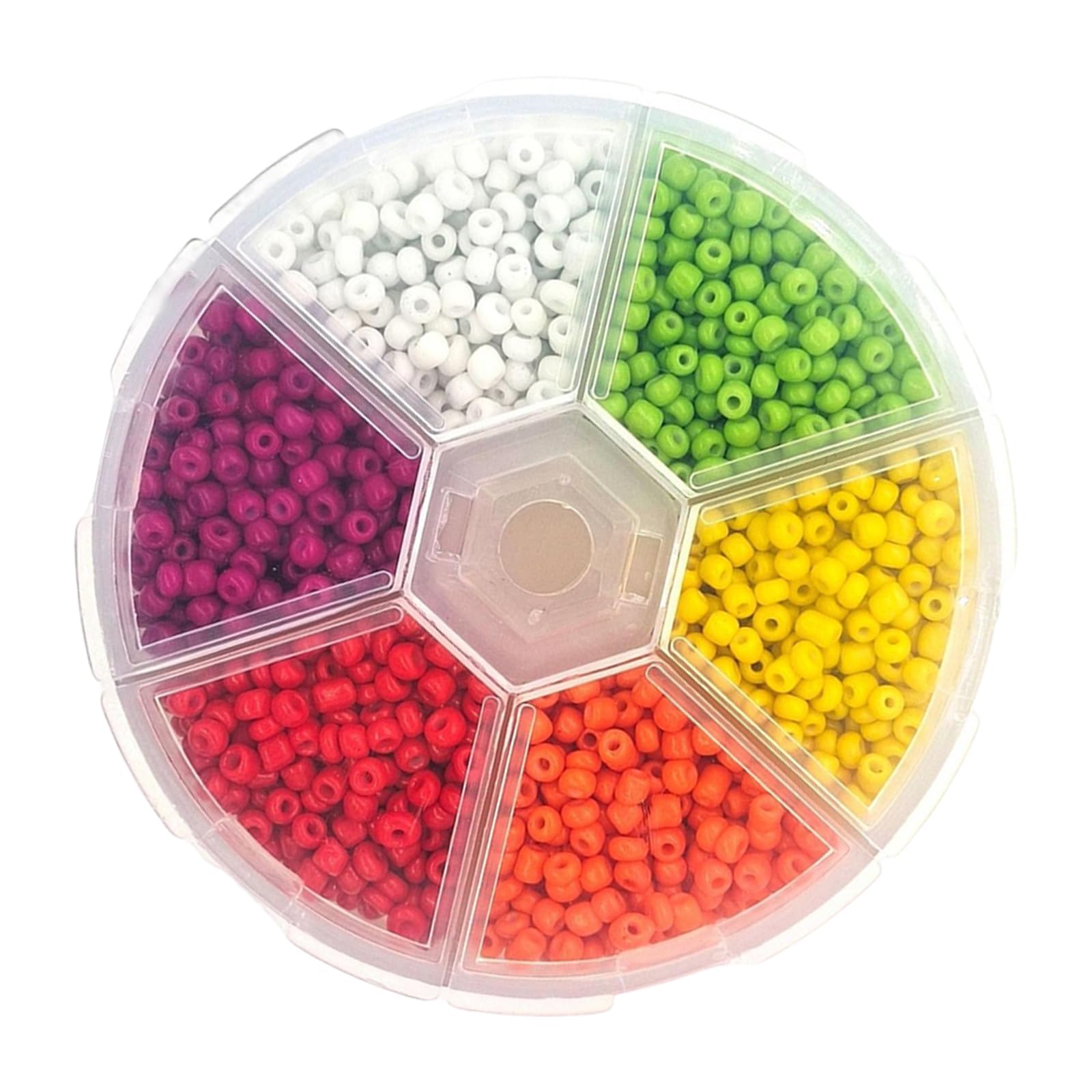 mioosho 1 Box of Beads for Fly Tying, Beads Round Bead Head Balls for Jigs Hook Fishing Fly Tying Materials Set
