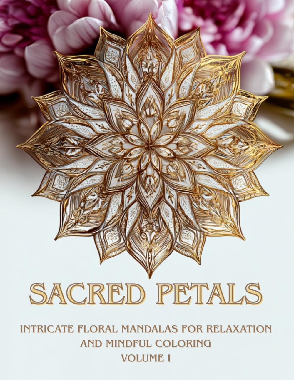 Sacred Petals: Intricate Floral Mandalas for Relaxation, Stress Relief, and Mindful Coloring – A Detailed Adult Coloring Book Inspired by Nature