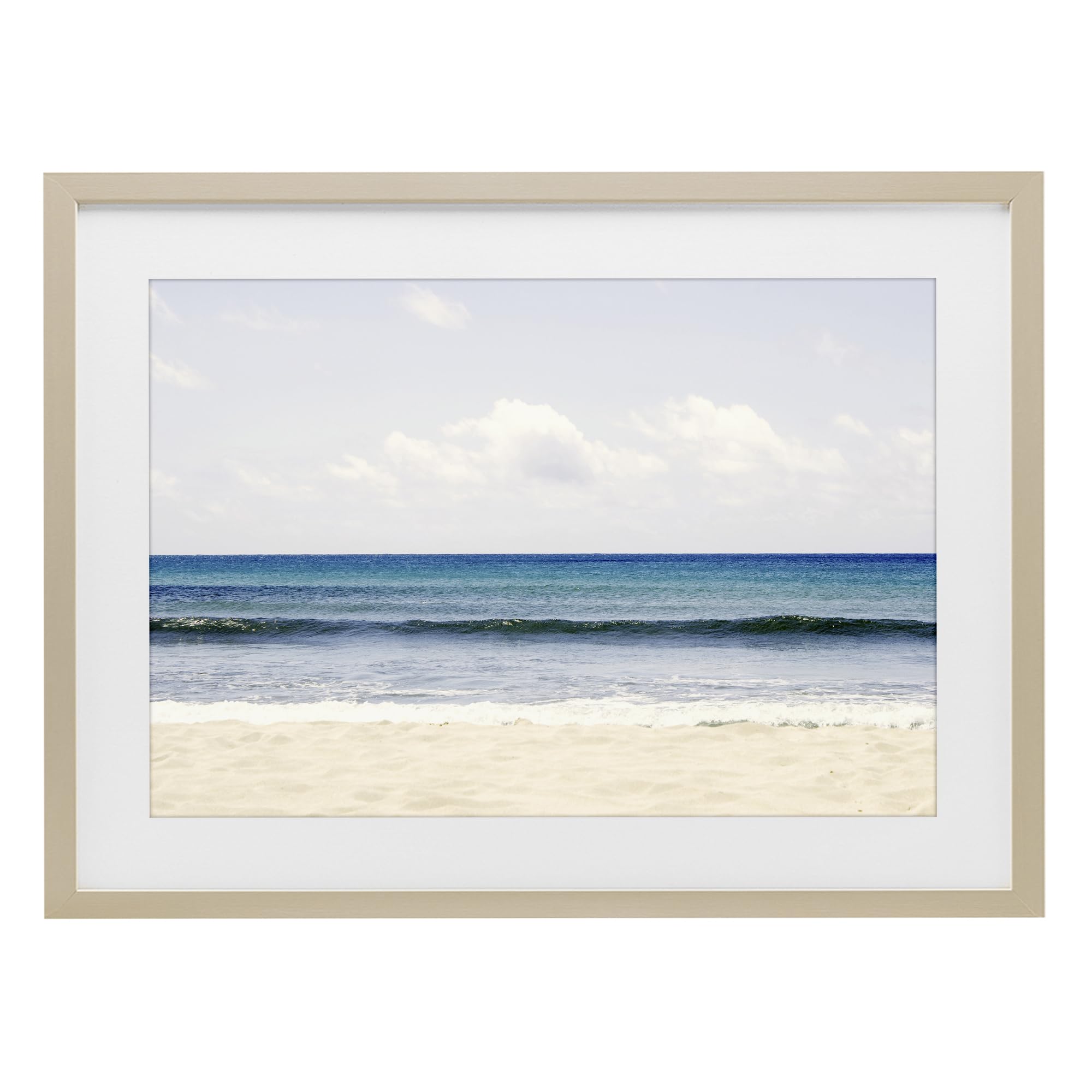'Summer Seaside Escape'| Framed Print Under Glass