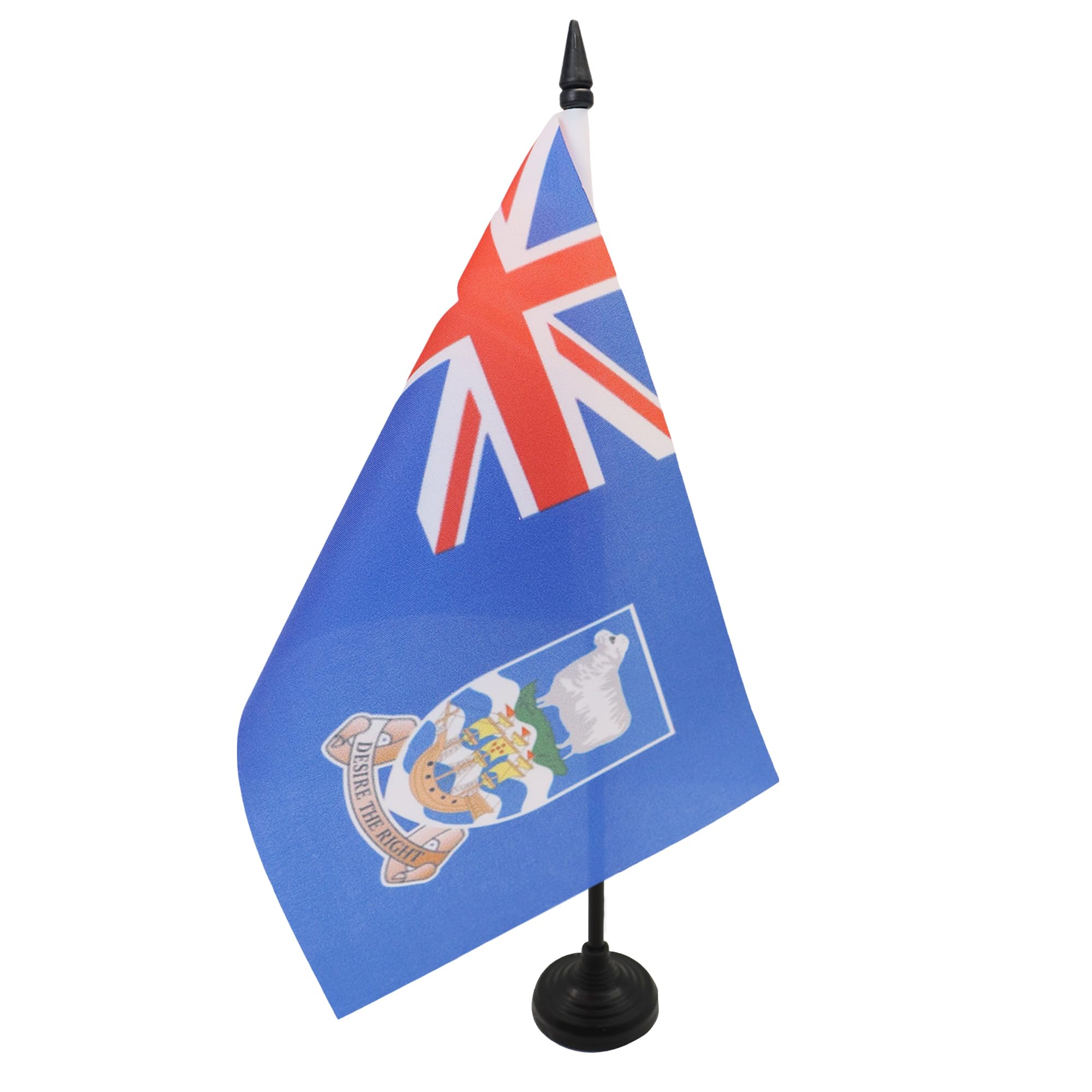 AZ FLAG Falkland Islands Table Flag 6x8 in 100D Polyester Plastic Base
