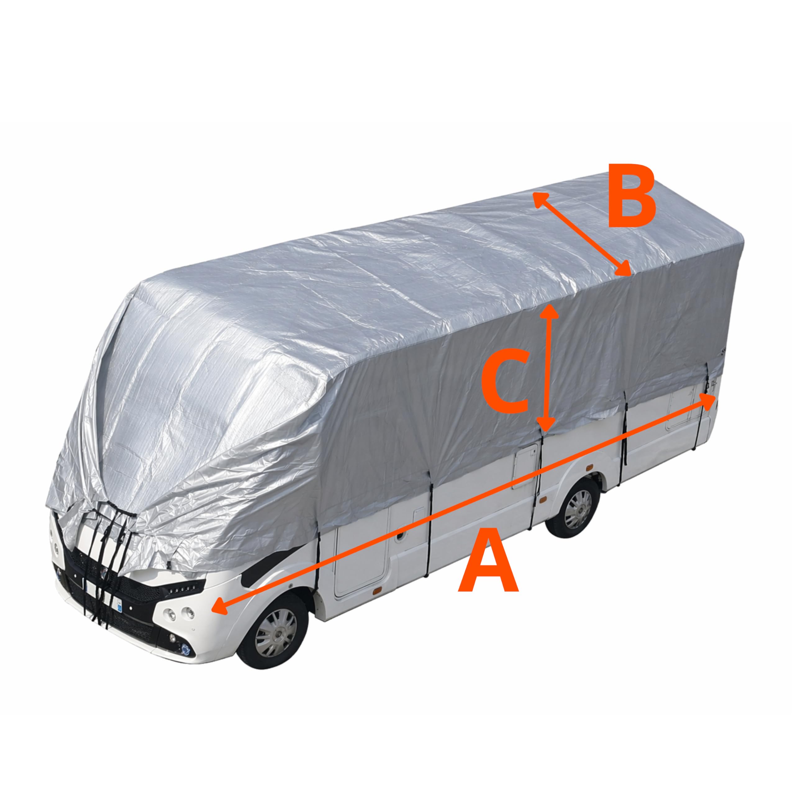 HBCOLLECTION Bâche Housse Anti-grêle pour Camping-Car Fourgon aménagé